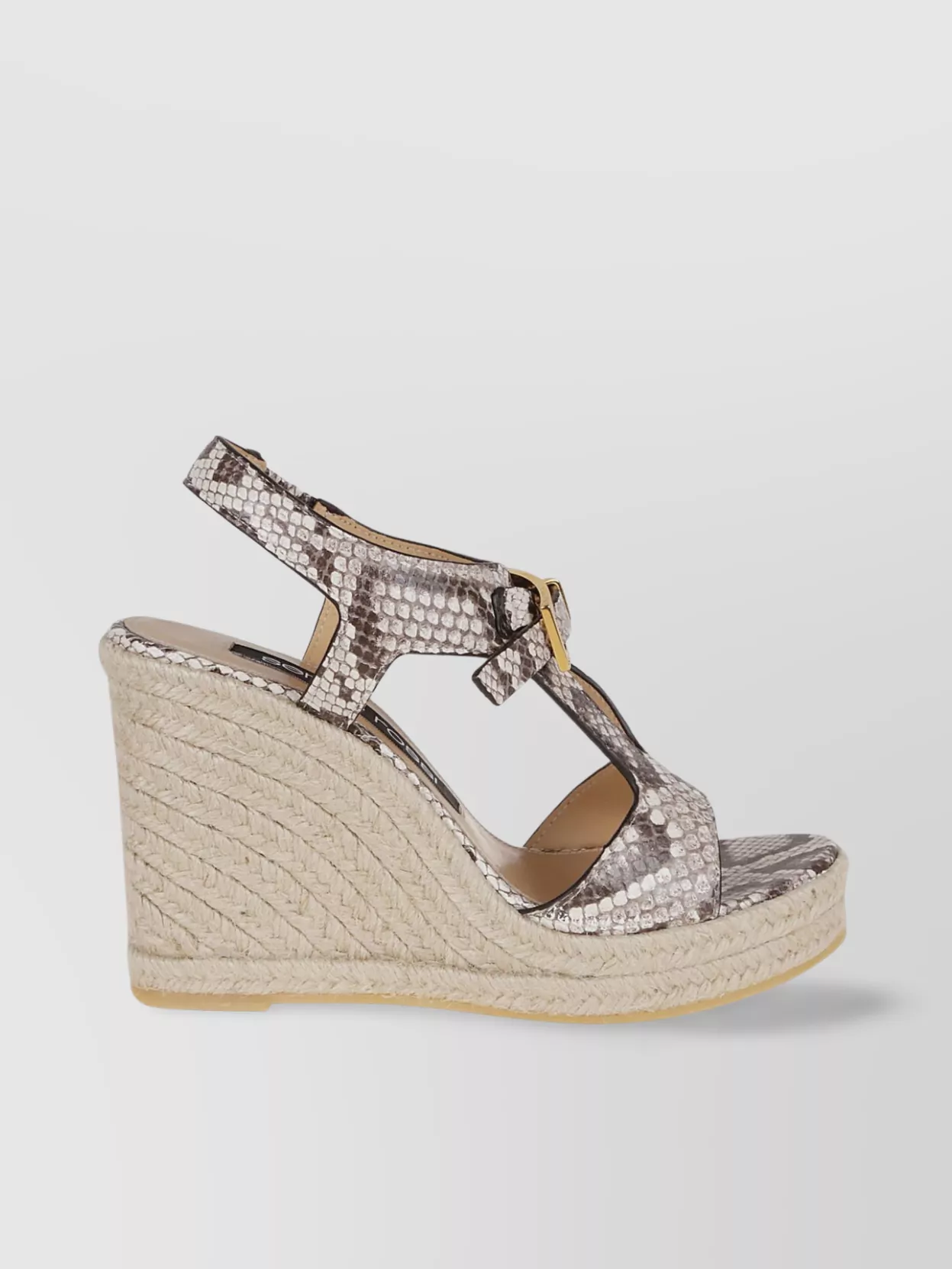 Sergio Rossi Sr Nora Sandals With Distinctive Buckle