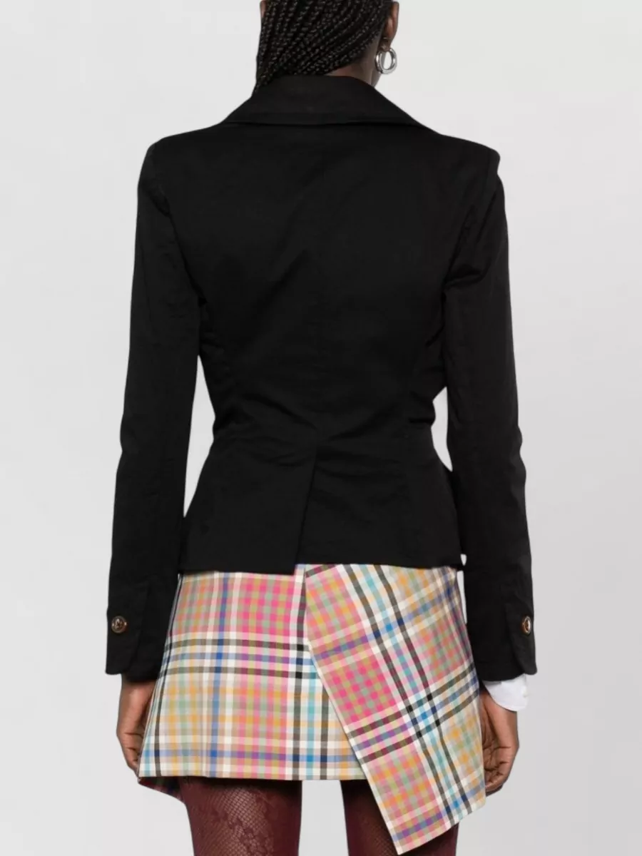 Vivienne Westwood Blazer Peplum Hem Long Sleeves Notched Lapels
