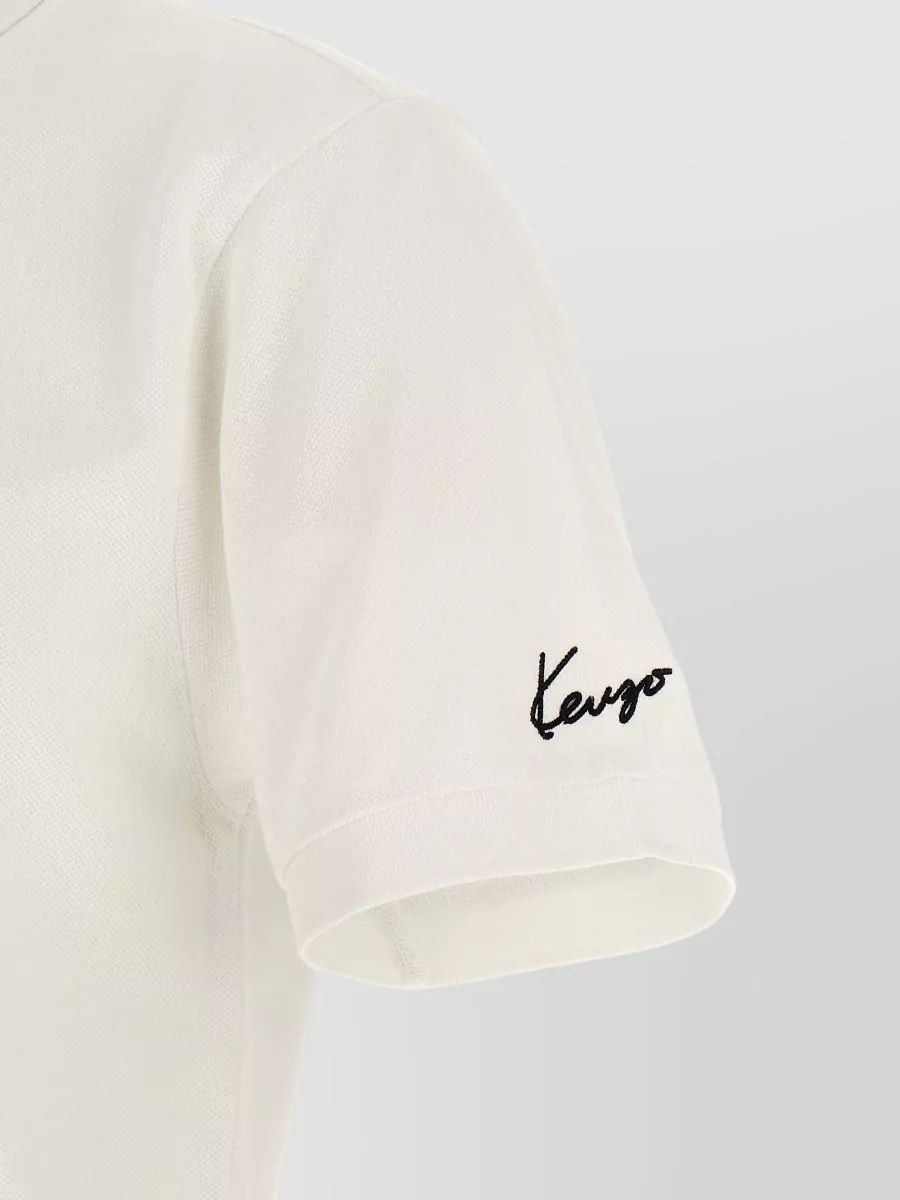 Kenzo Cotton Slim-Fit Piqué Polo Shirt