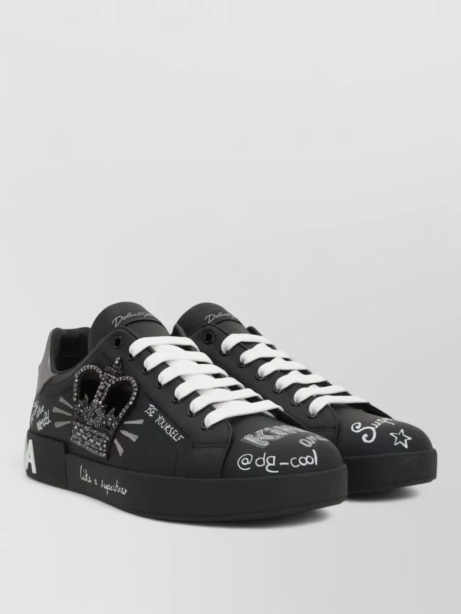 Dolce&Gabbana Leather Low-Top Sneakers