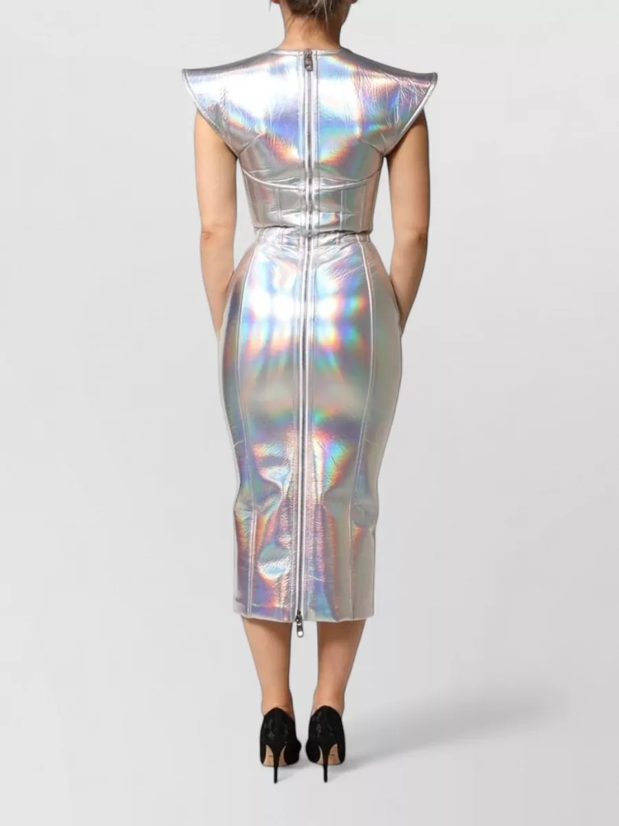 Dolce&Gabbana Iridescent Bodycon Midi Dress