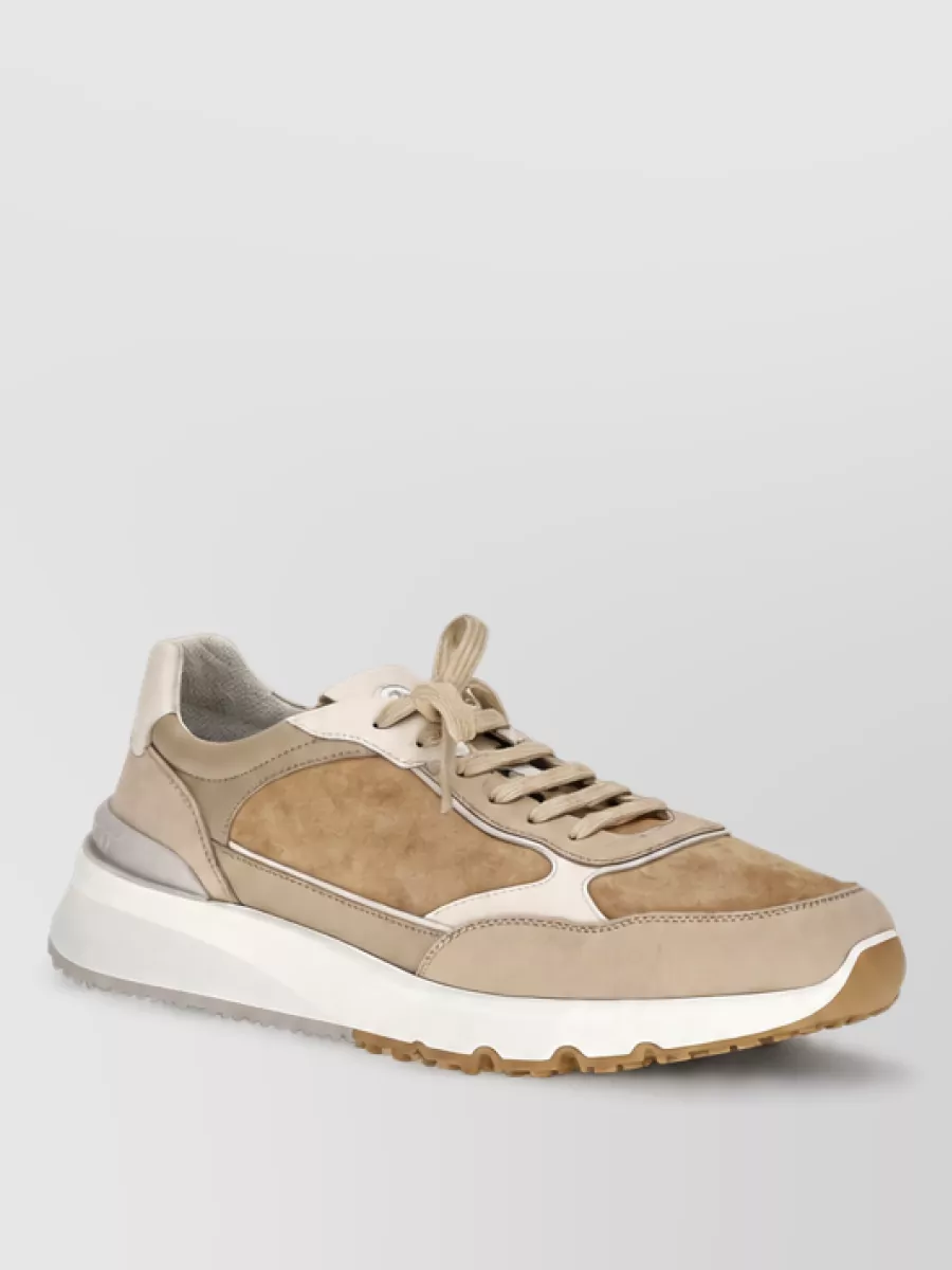 Brunello Cucinelli calf leather low-top sneakers