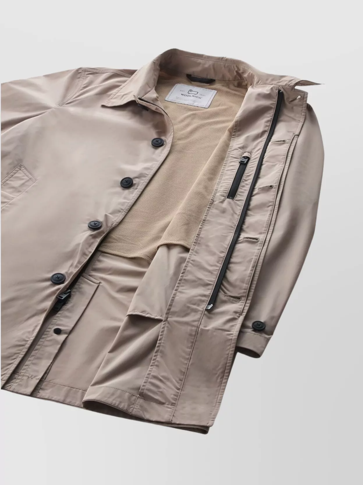 Woolrich City Carcoat Belted Cuffs