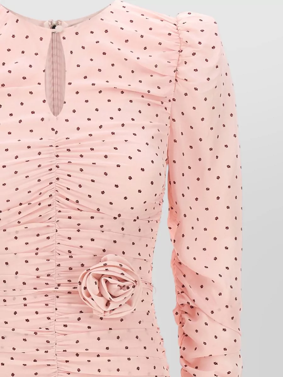 Rotate Birger Christensen Floral-Print Ruffled Mini Dress