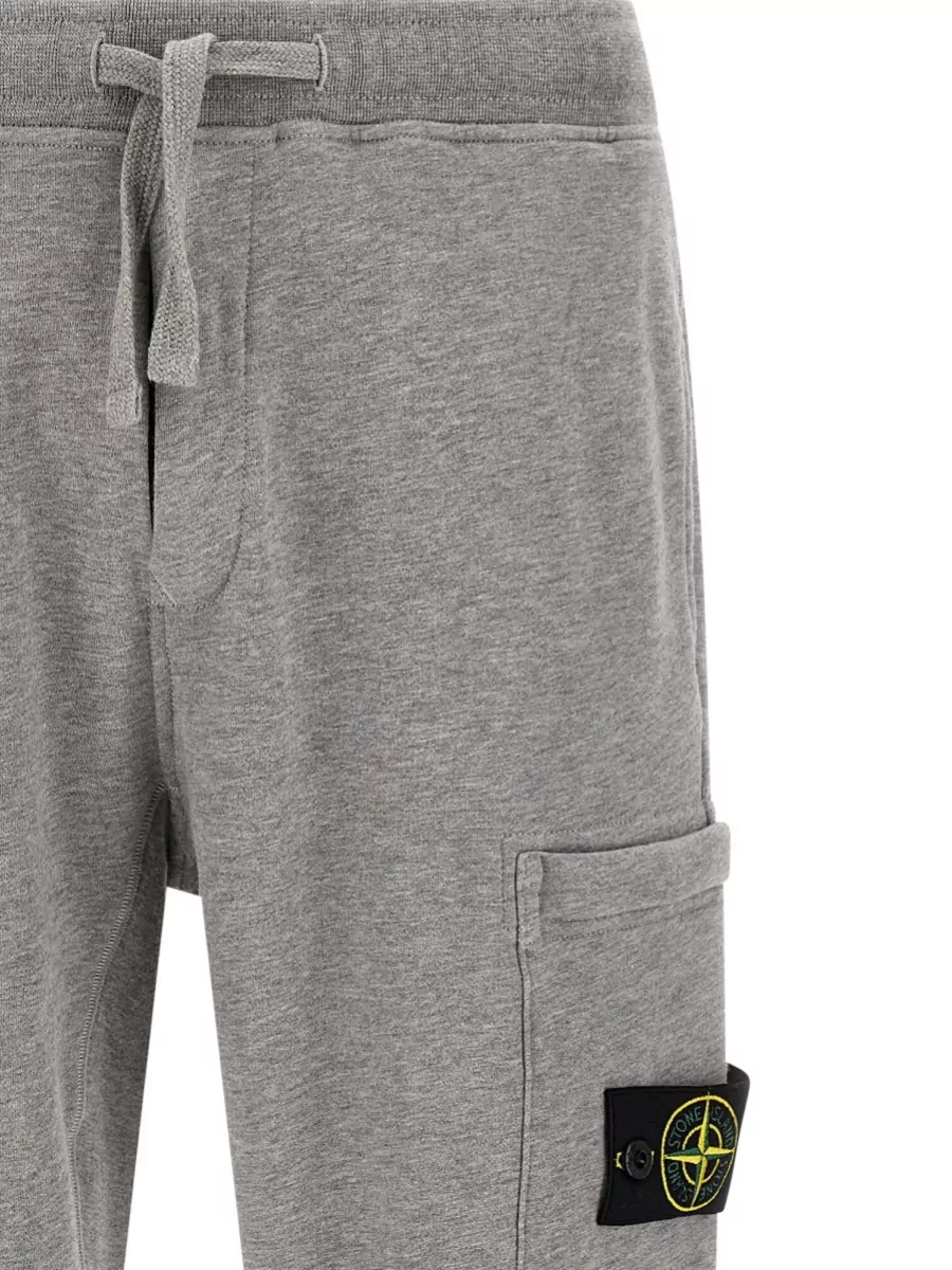 Stone Island Cotton Tapered Cargo Track Pants