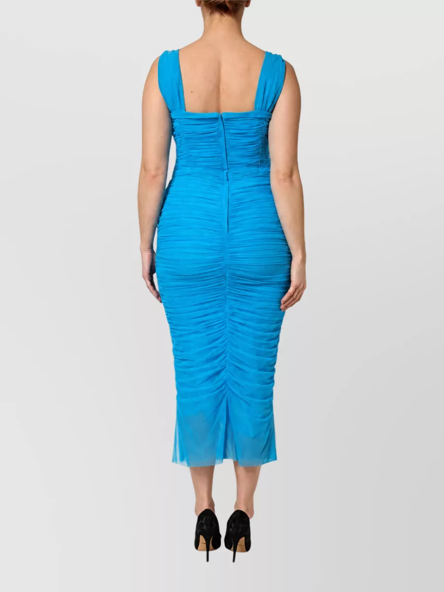 Dolce&Gabbana Ruched Tulle Midi Dress