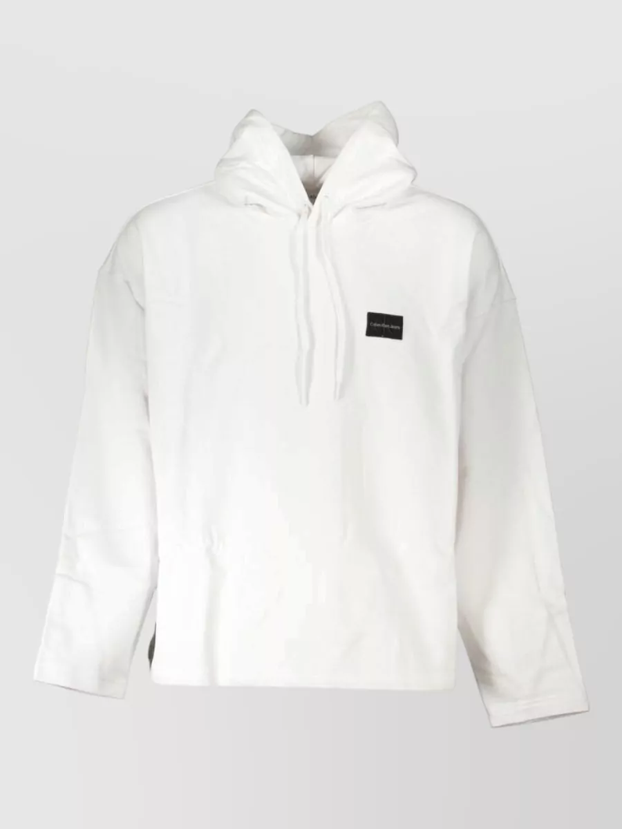 Calvin Klein cotton relaxed-fit hooded sweatshirt