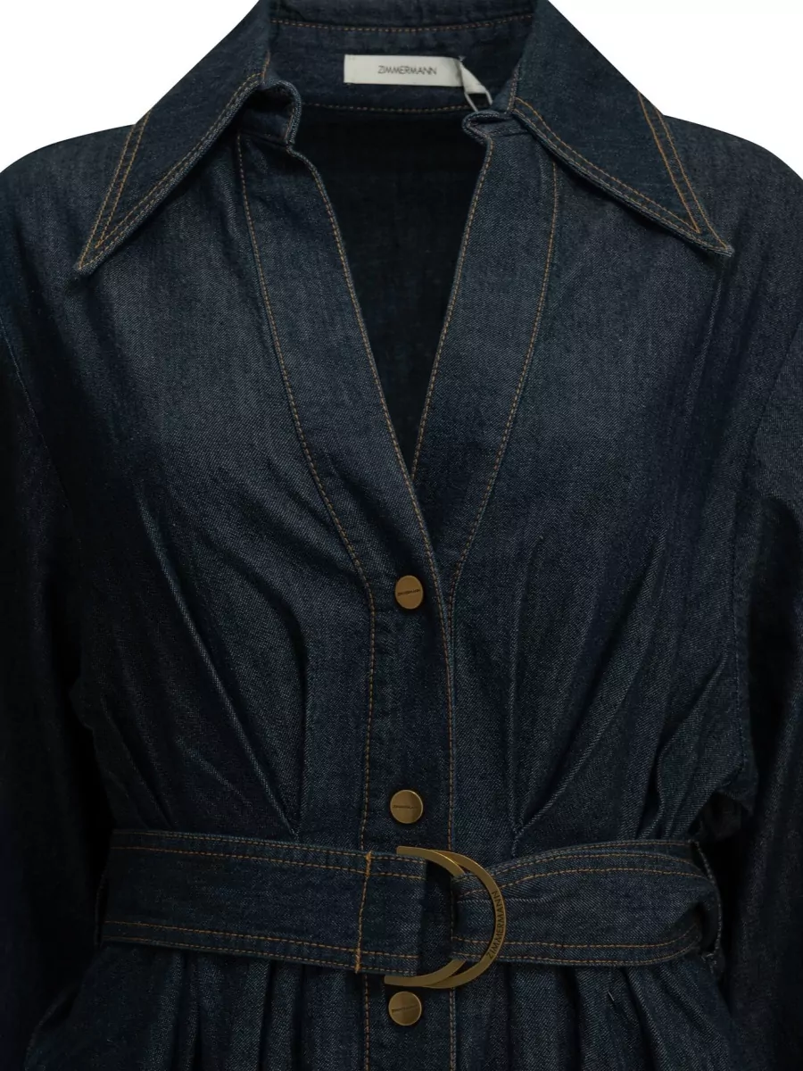 Zimmermann Denim Midi Shirtdress