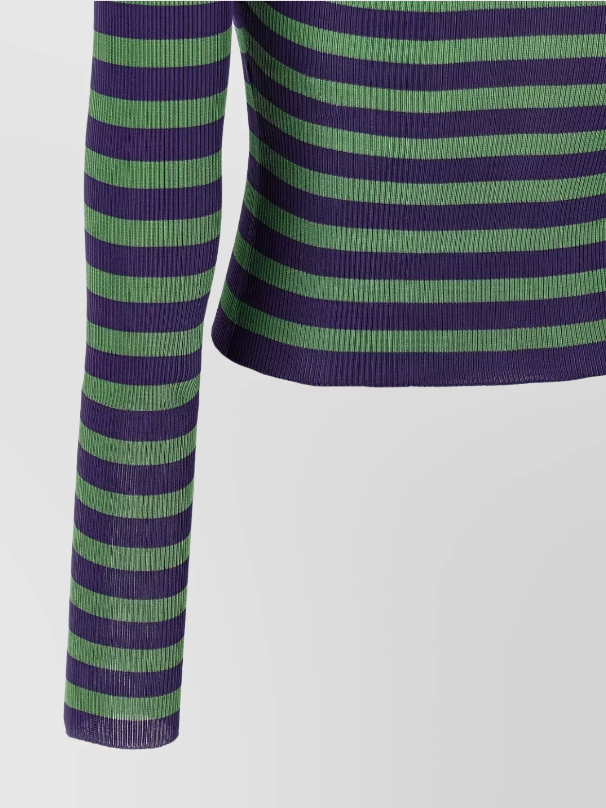 Dolce&Gabbana Striped Ribbed Crew Neck Sweater