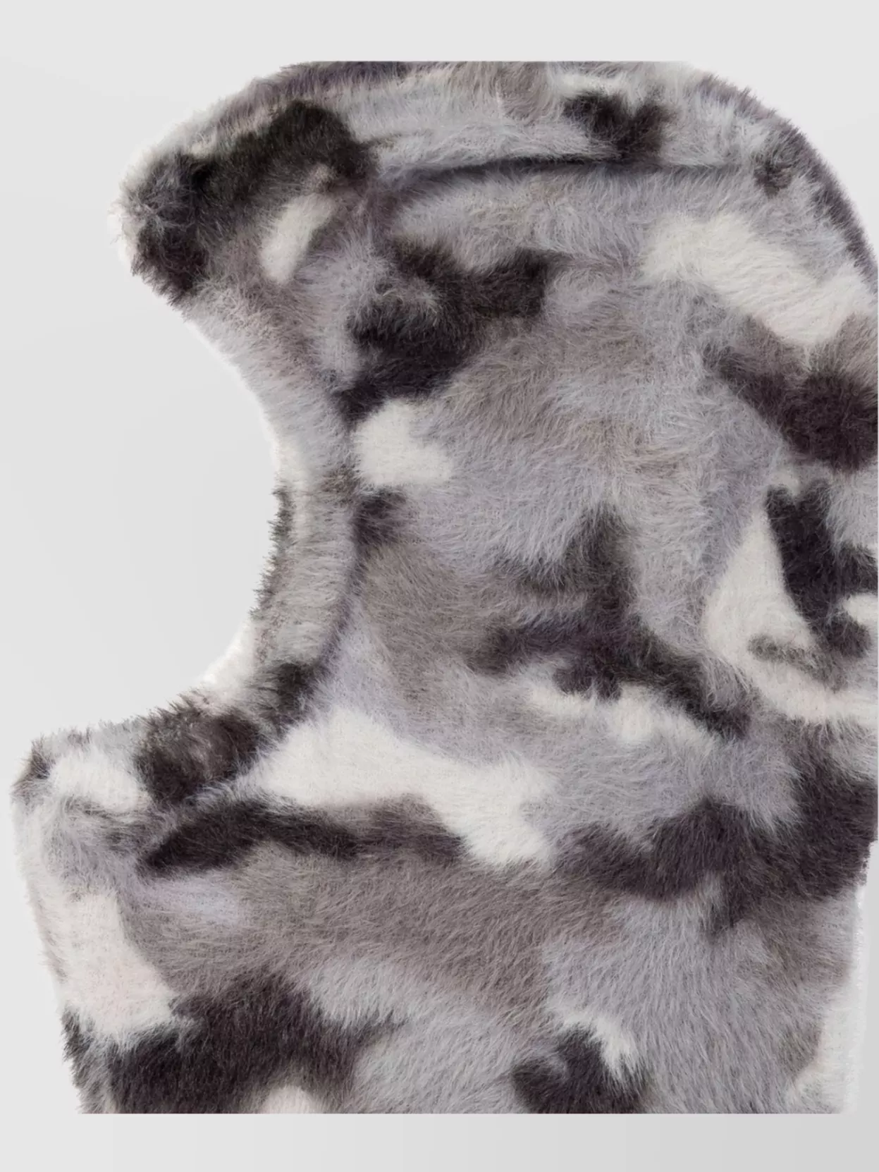 Acne Studios Camouflage Faux Fur Balaclava In Neutral