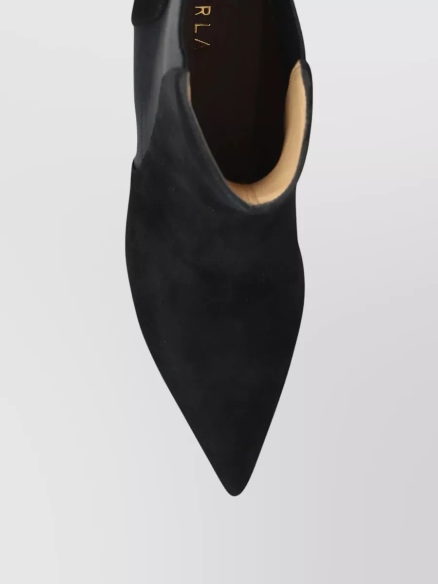 Furla Suede Pointed-Toe Kitten-Heel Ankle Boots