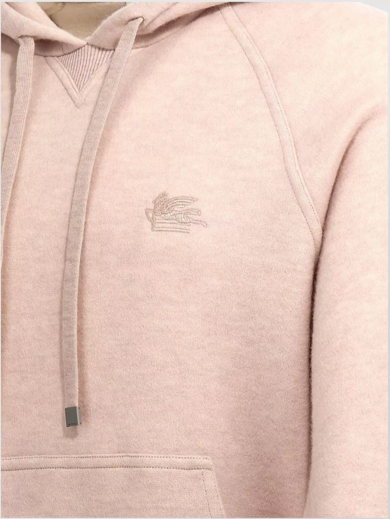 Etro Logo Embroidery Wool Hoodie