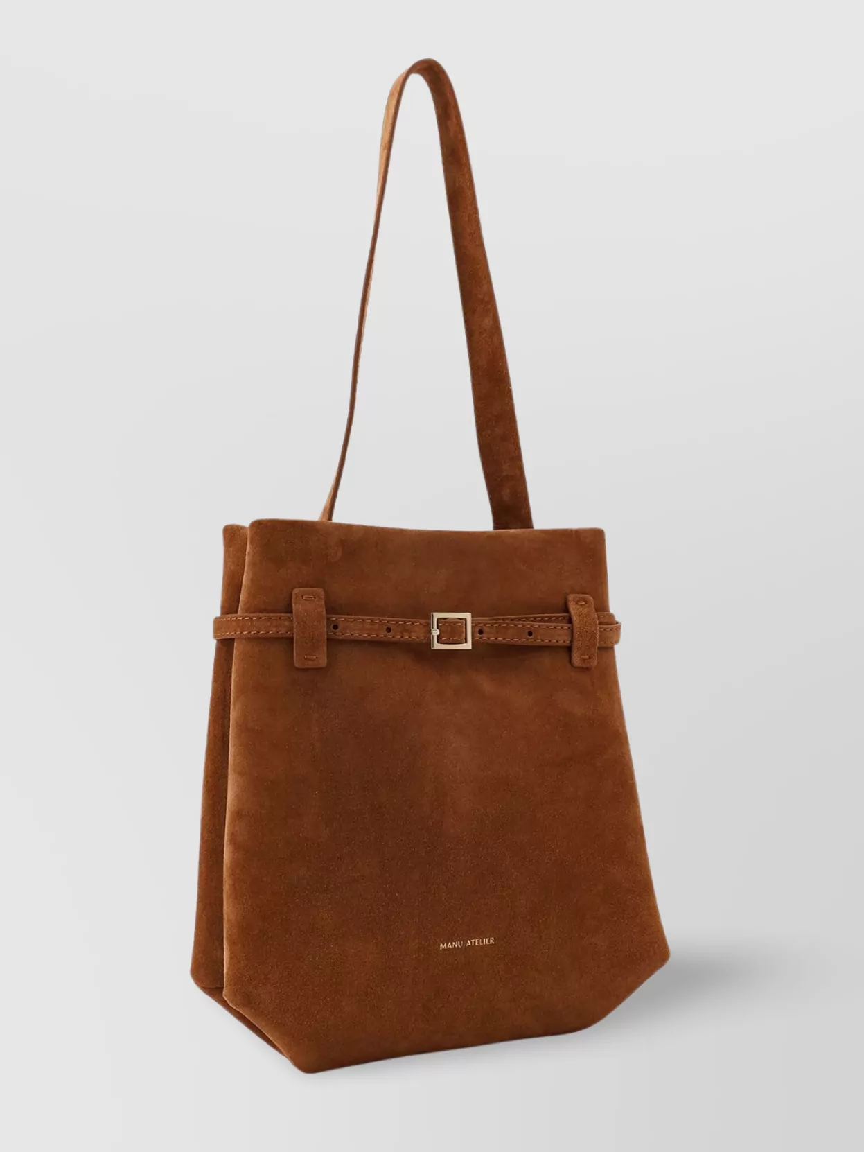 Manu Atelier Mini Everyday Suede Shoulder Bag