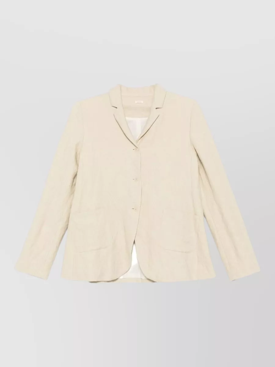 Apuntob twill single-breasted jacket