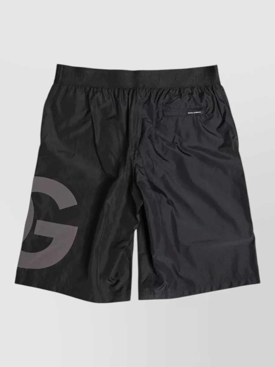 Dolce&Gabbana Logo Print Swim Shorts