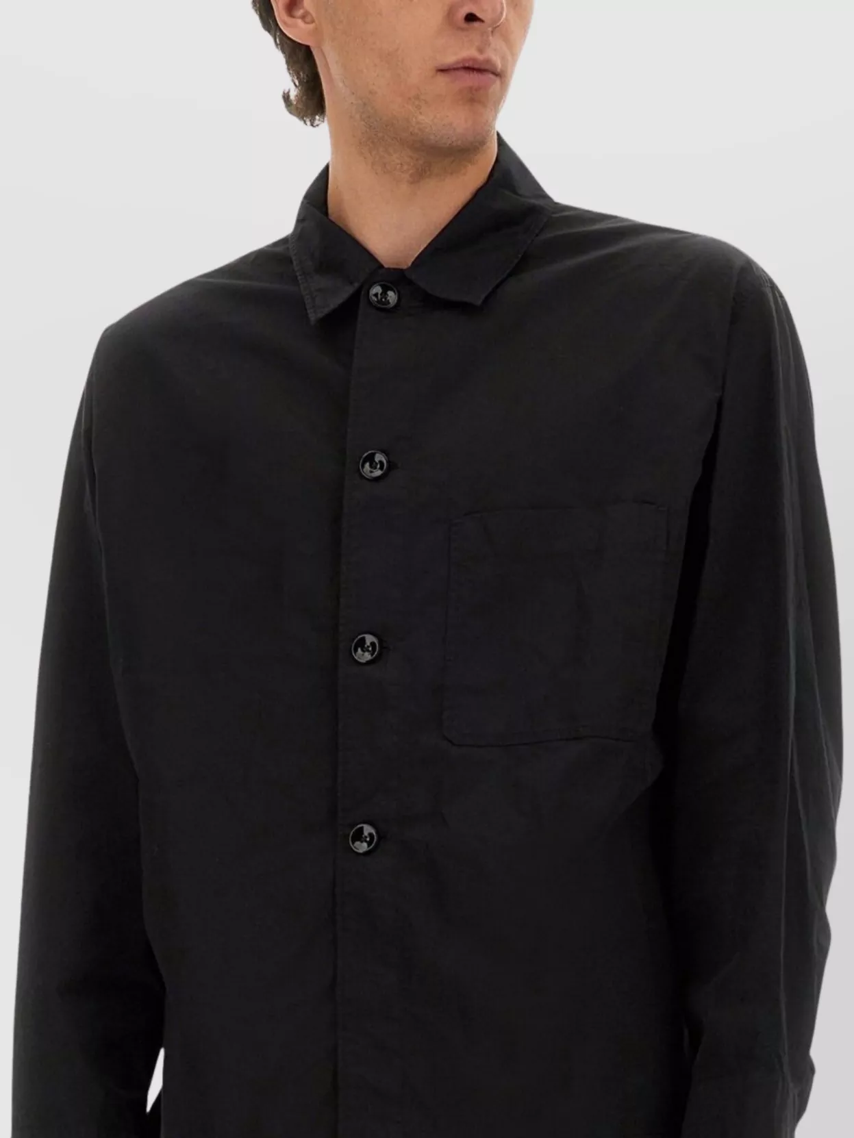 Lemaire Long Sleeve Jacket Featuring Chest Pocket Design