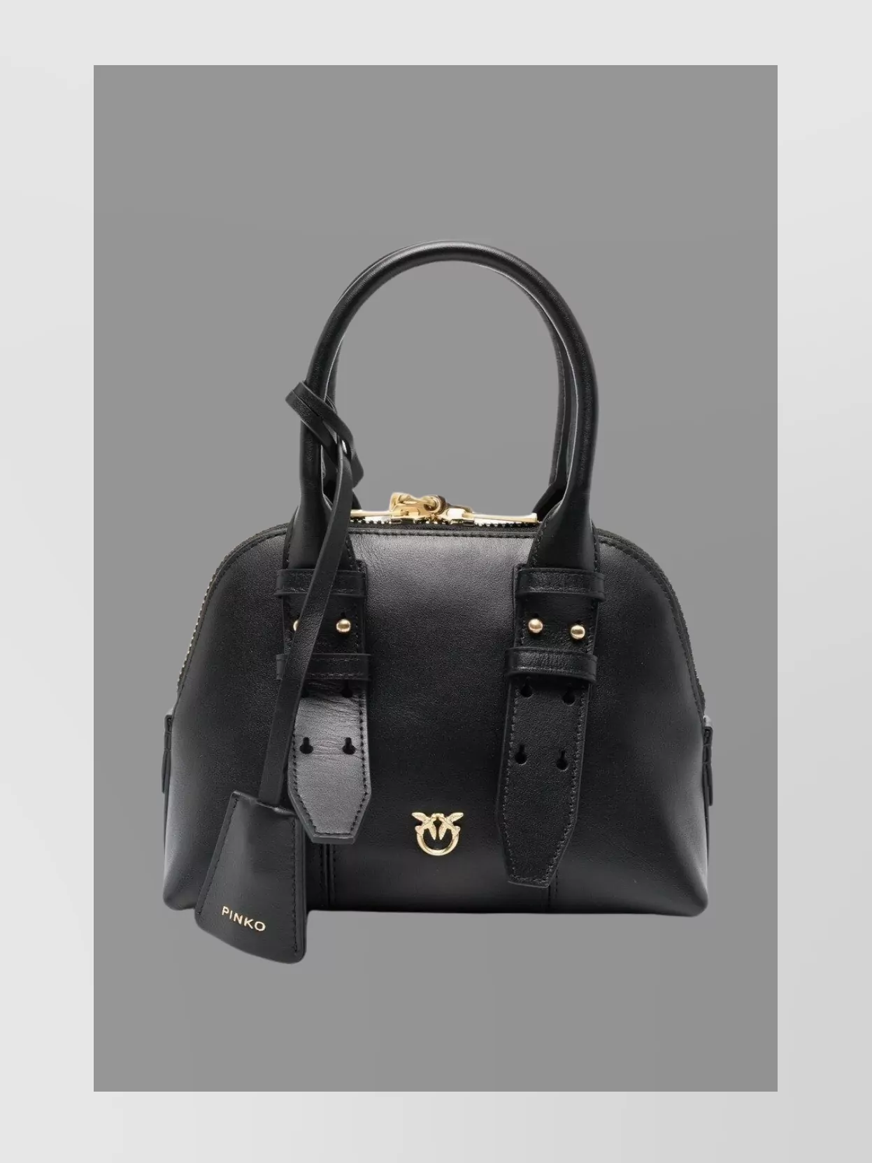 Pinko mini escape leather shoulder bag