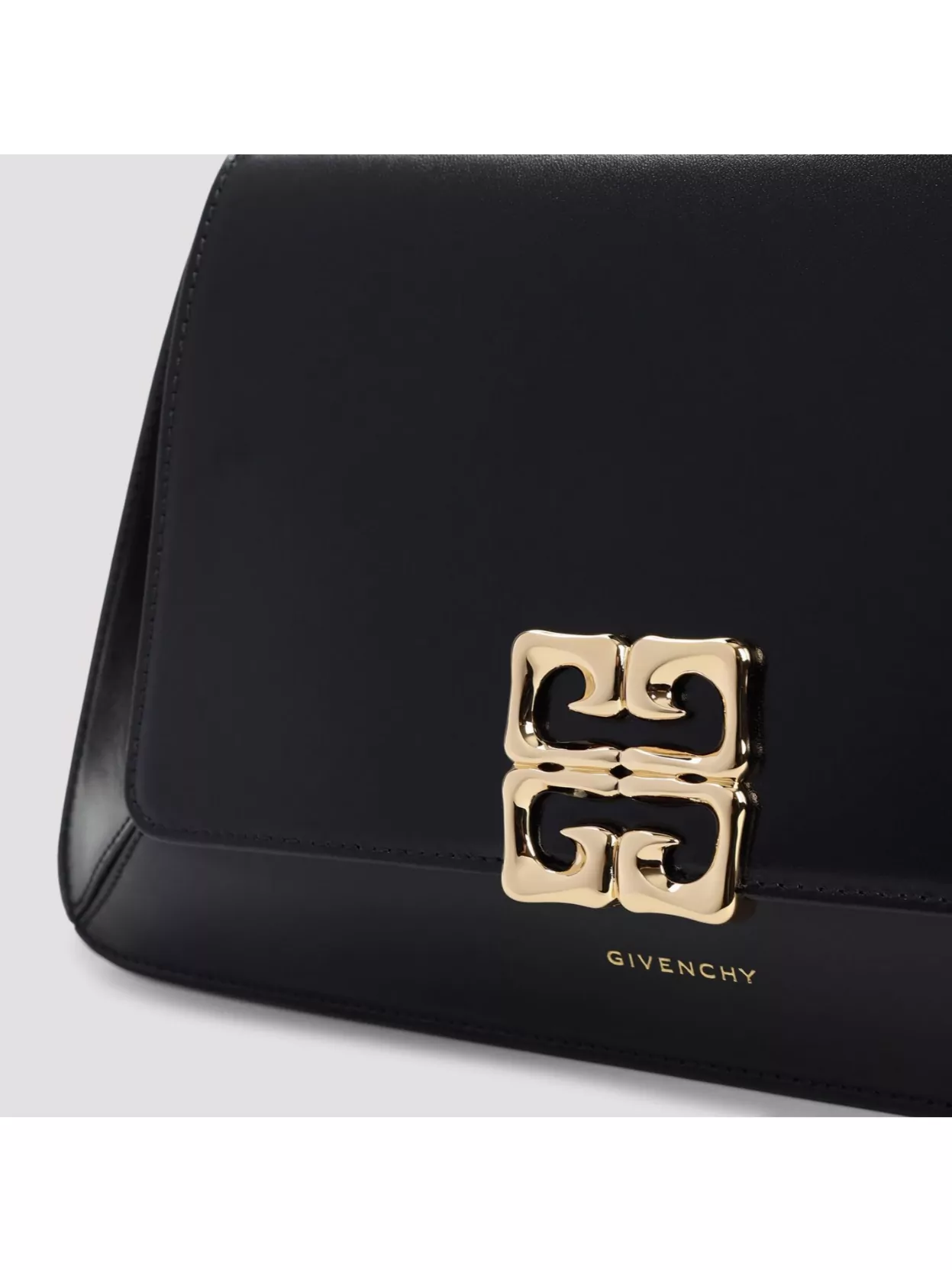 Givenchy Liquid Shoulder Bag Hardware Structured Shape In Black