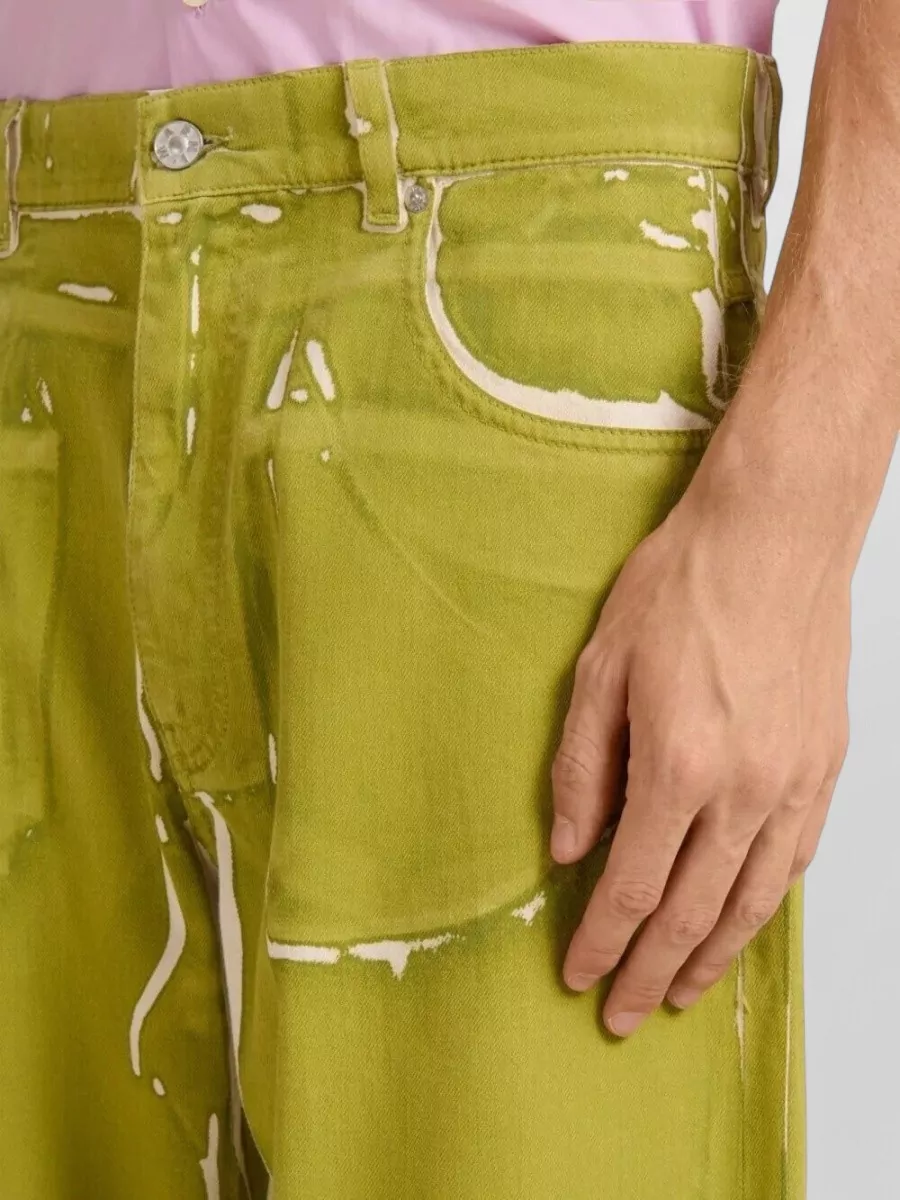 Marni Printed Wide-Leg Trousers