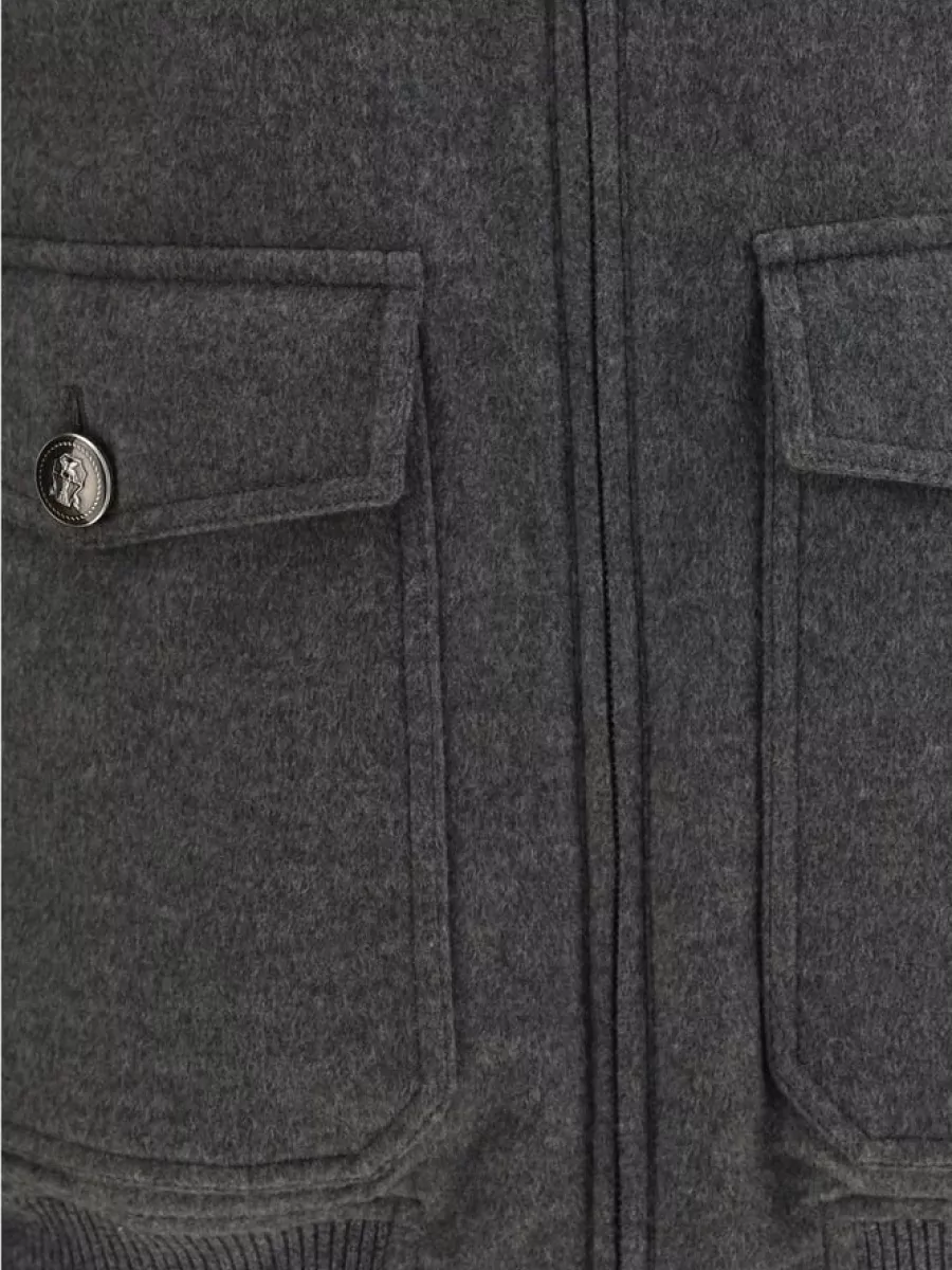 Brunello Cucinelli Cashmere Bomber Jacket