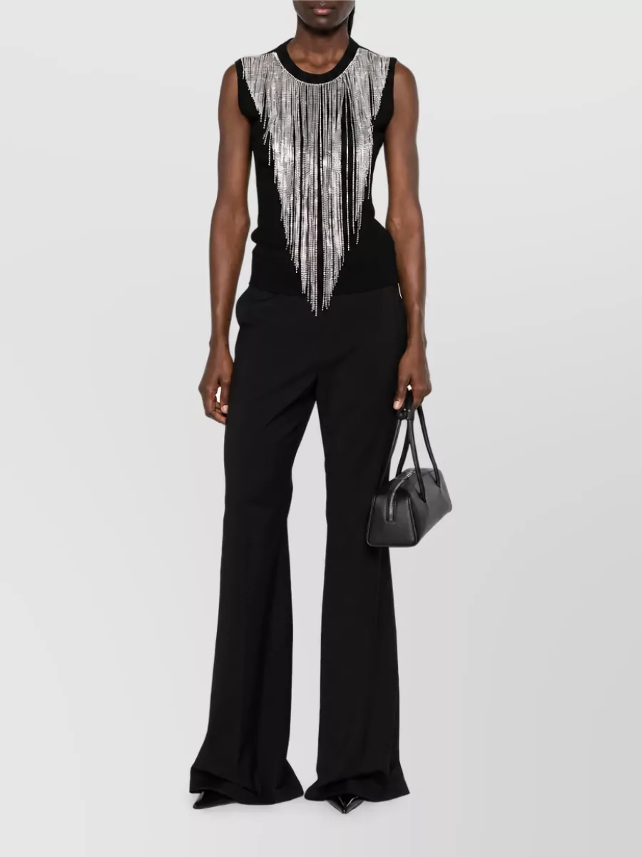 Sportmax Virgin Wool Flared Trousers