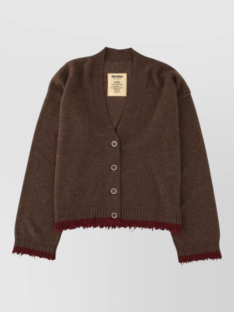 Uma Wang cashmere fitted jacket