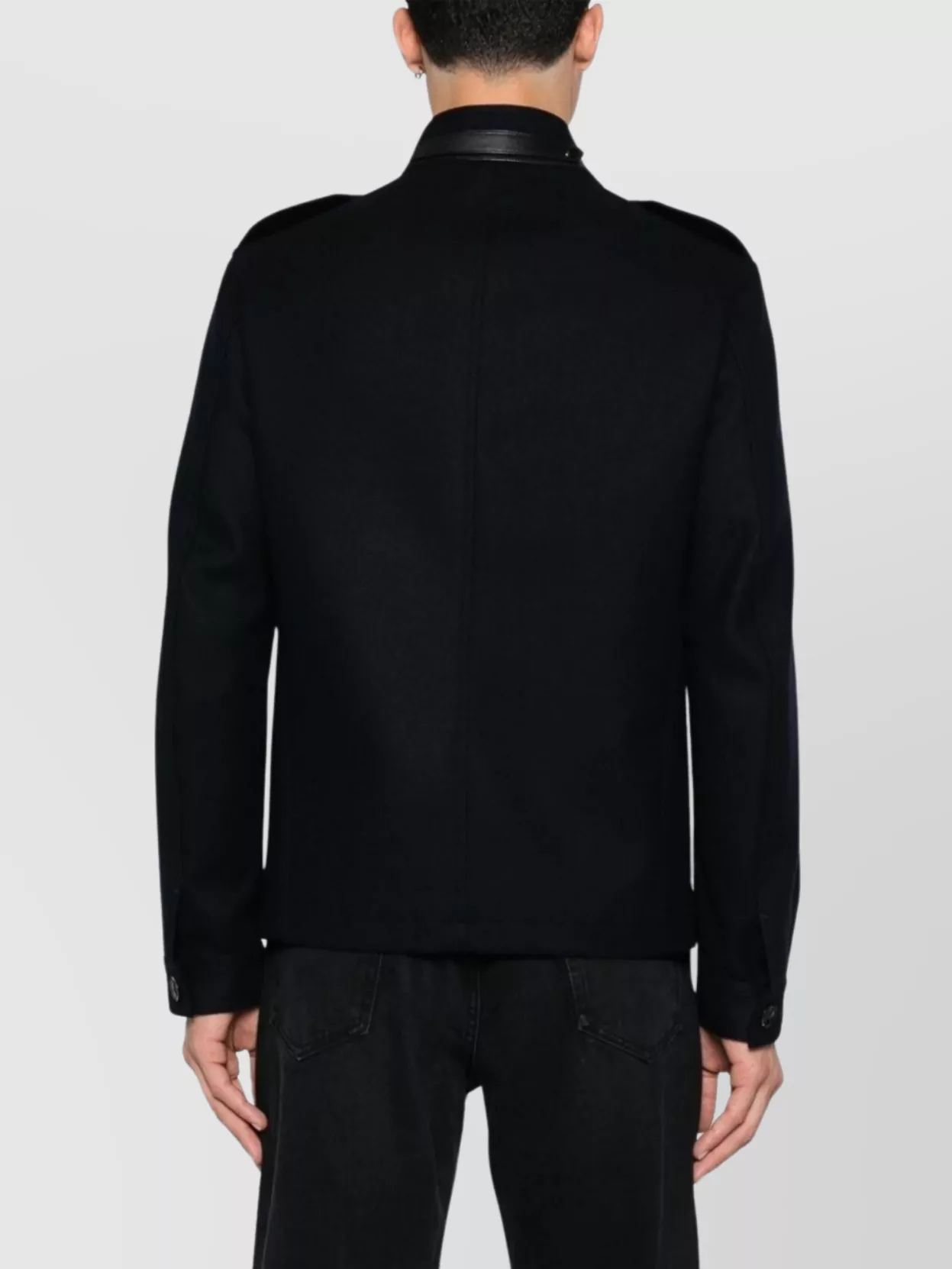 Tom Ford Epaulettes Stand Collar Overshirt