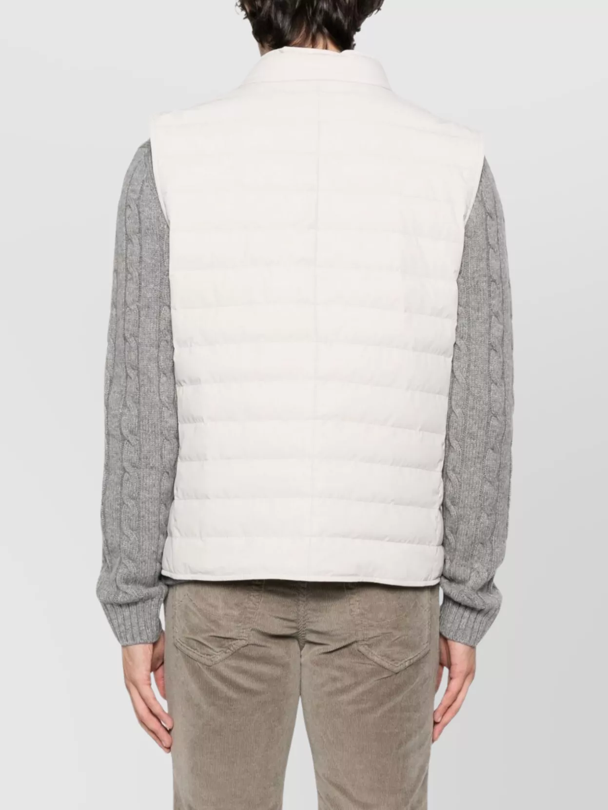 Brunello Cucinelli Quilted Sleeveless Stand Collar Vest