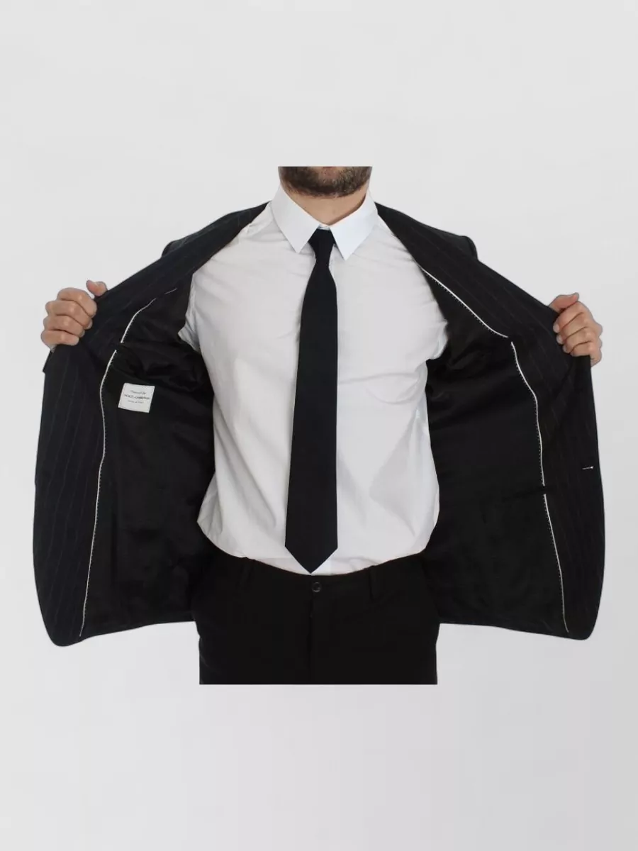Dolce&Gabbana Striped Slim-Fit Wool Blazer