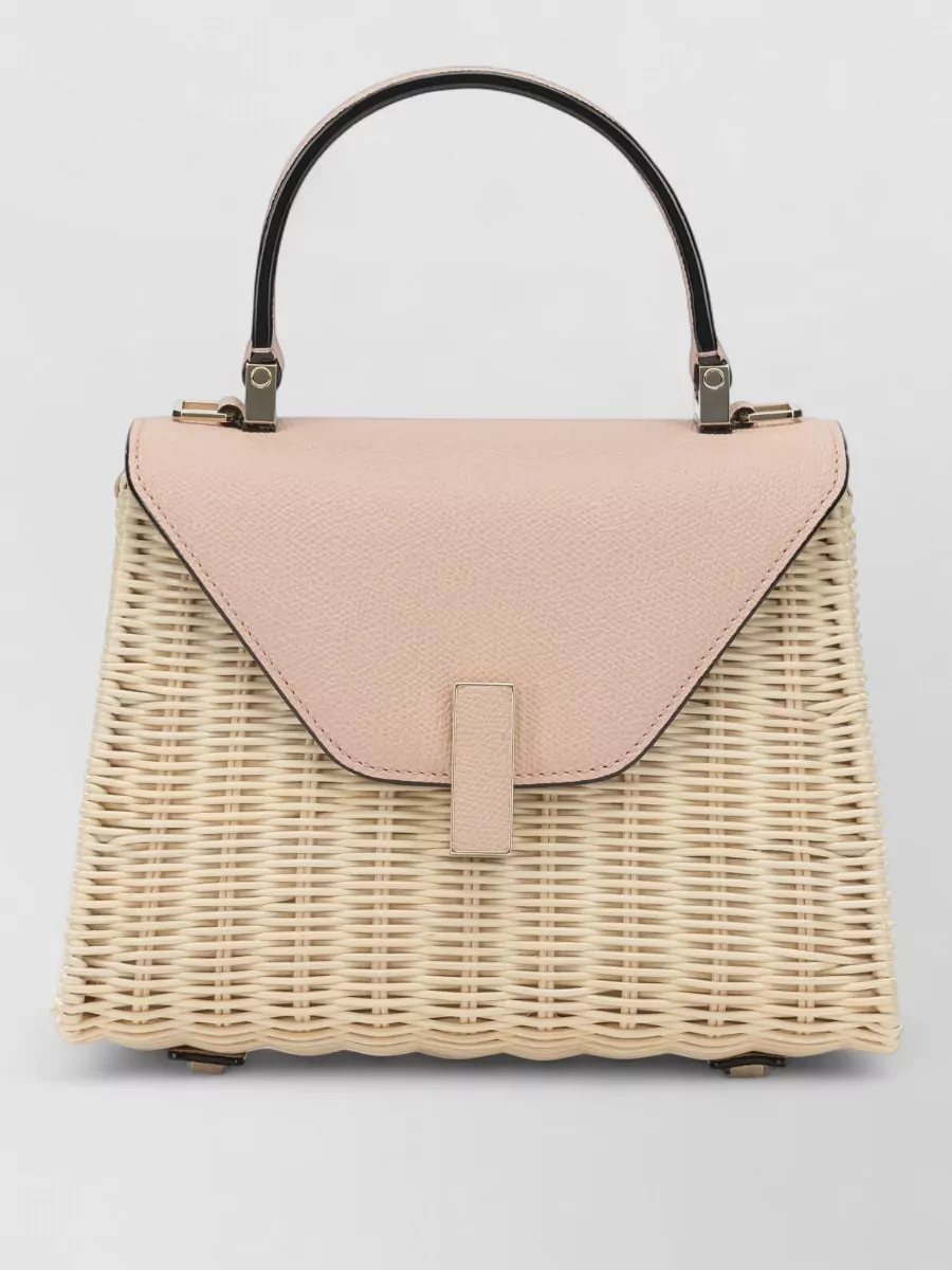 Valextra iside small rattan tote bag