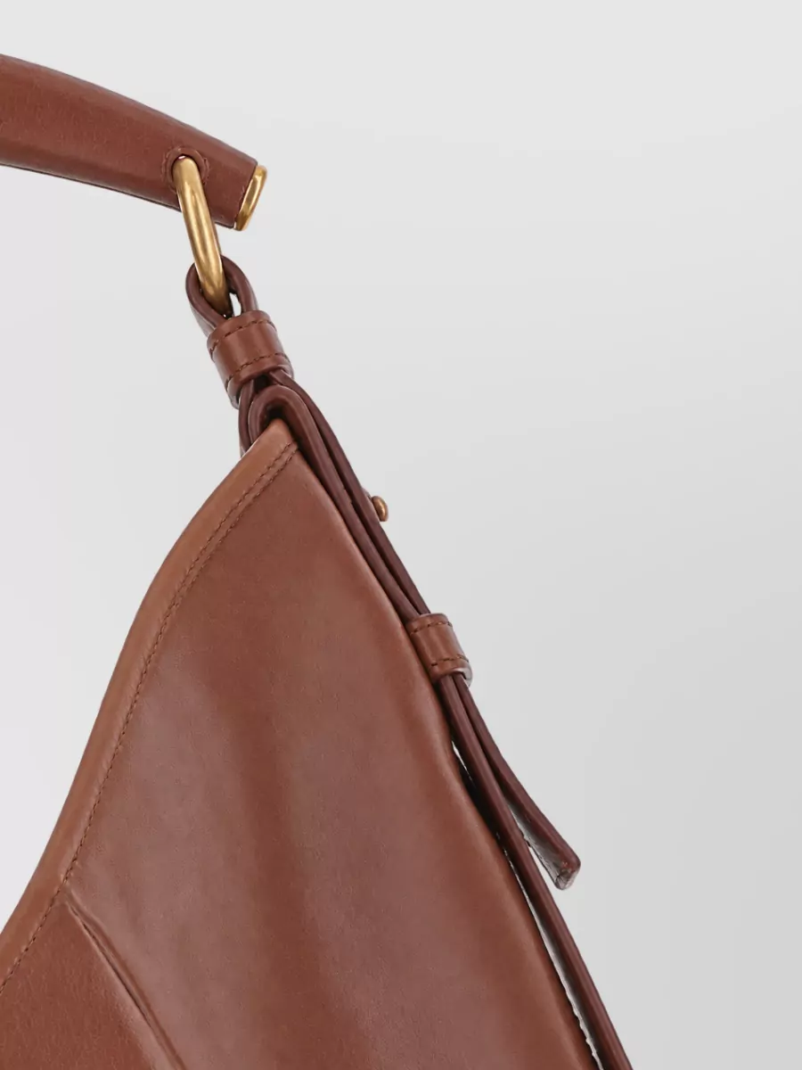 Saint Laurent Medium Calfskin Leather Hobo Bag