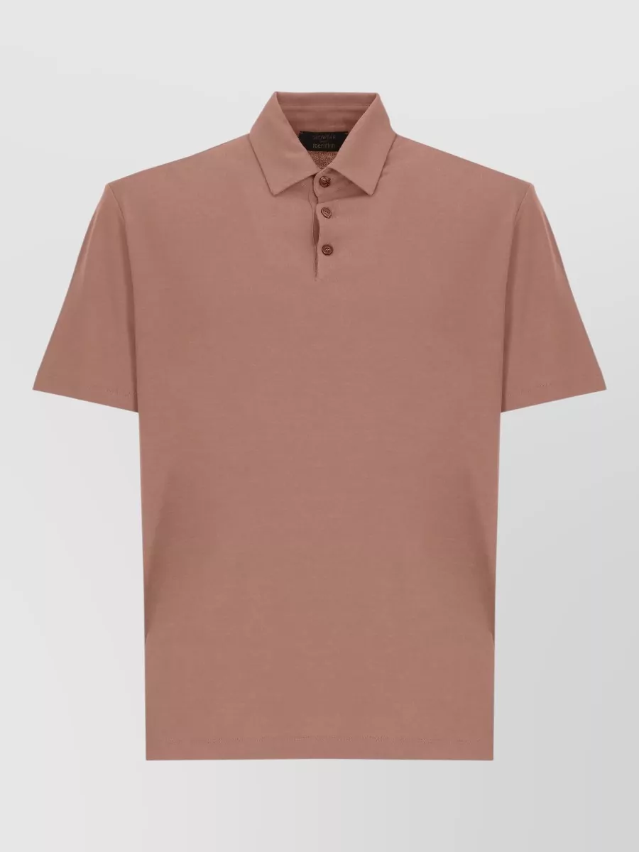Zanone Cotton Short-Sleeve Polo Shirt