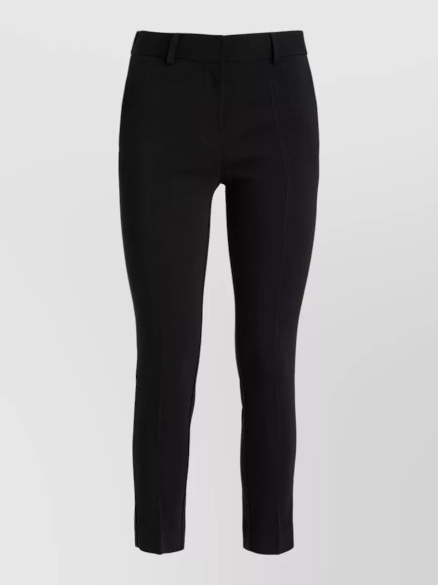 Simona Corsellini stretch viscose slim-fit cropped trousers