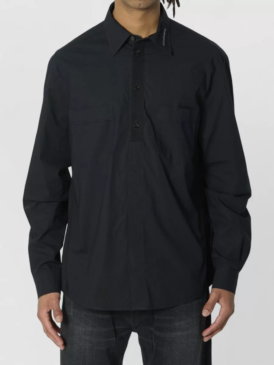 Dolce&Gabbana regular-fit cotton military shirt