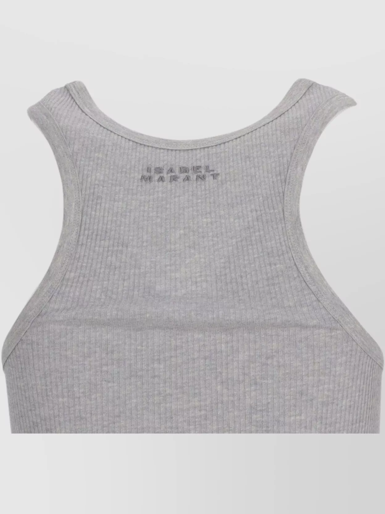 Isabel Marant Ribbed Sleeveless Racerback Scoop Neck Top