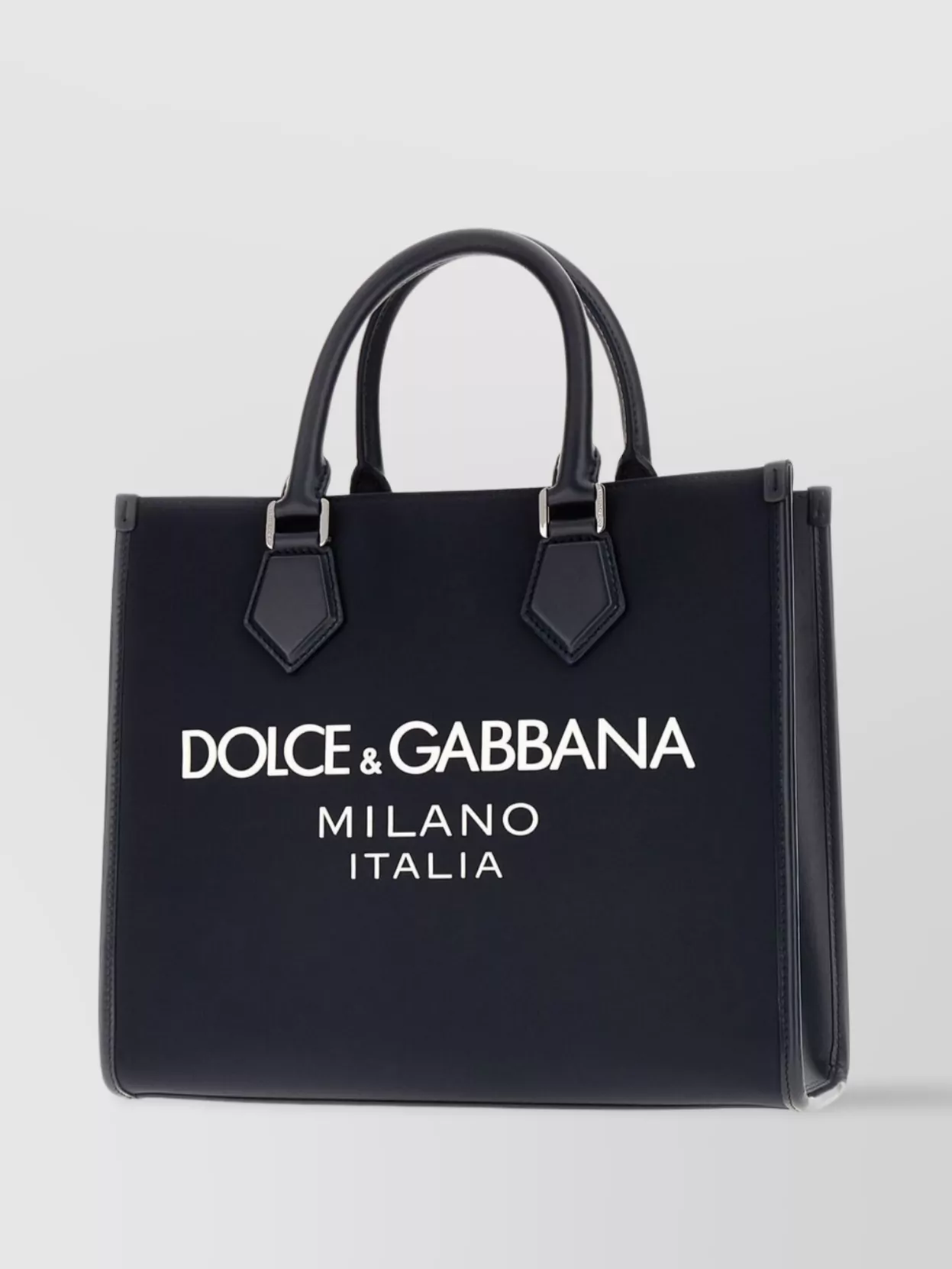 Dolce&Gabbana Small Shopping Bag With Top Handles And Metal Hardware
