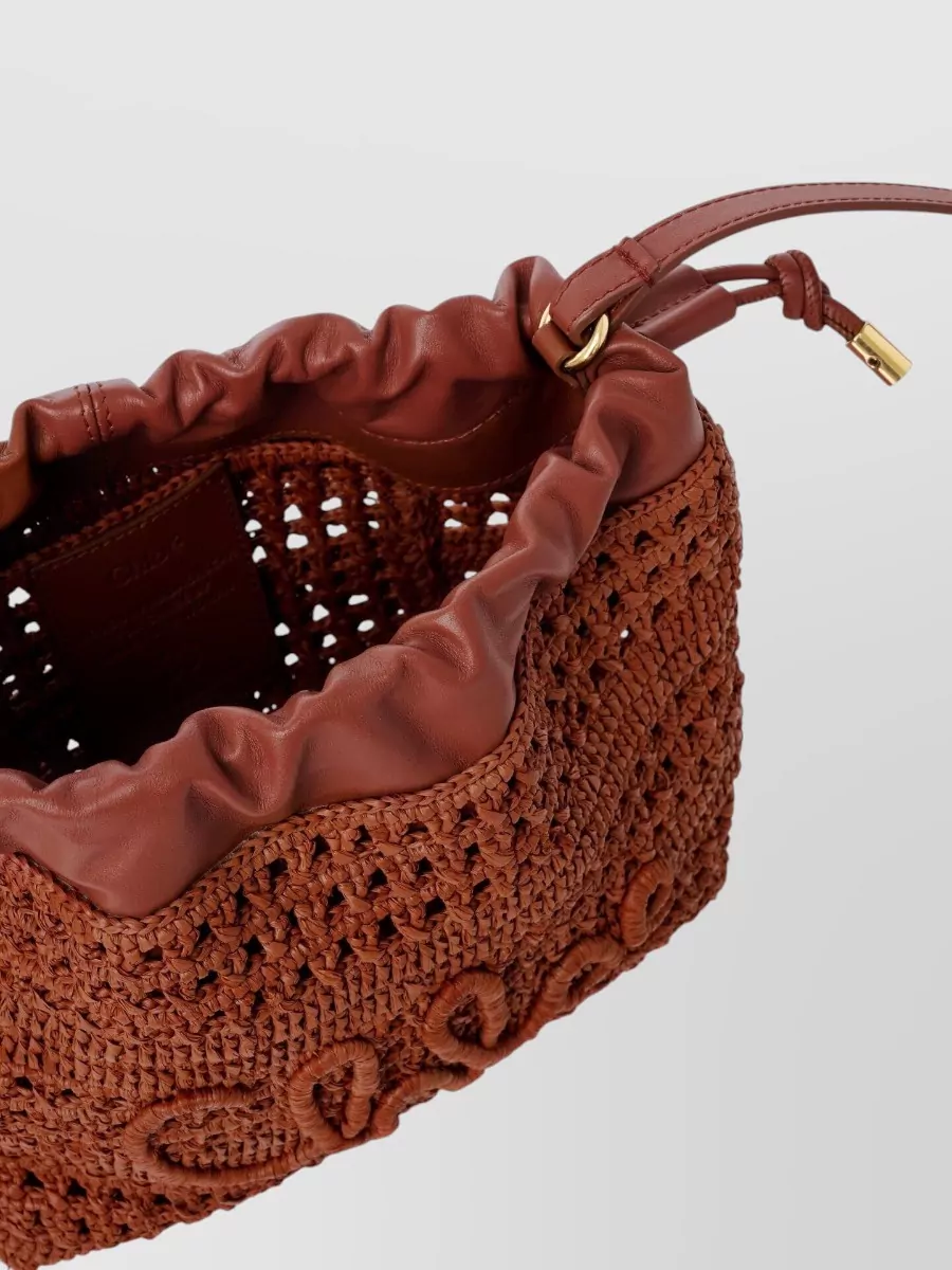Chloé Mini Raffia Bucket Bag