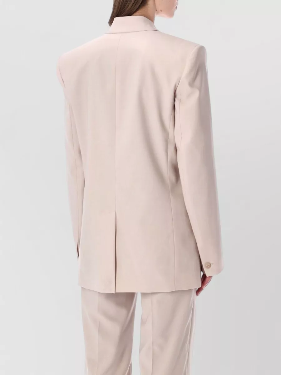 The Frankie Shop Wool-Blend Tailored Double-Breasted Blazer