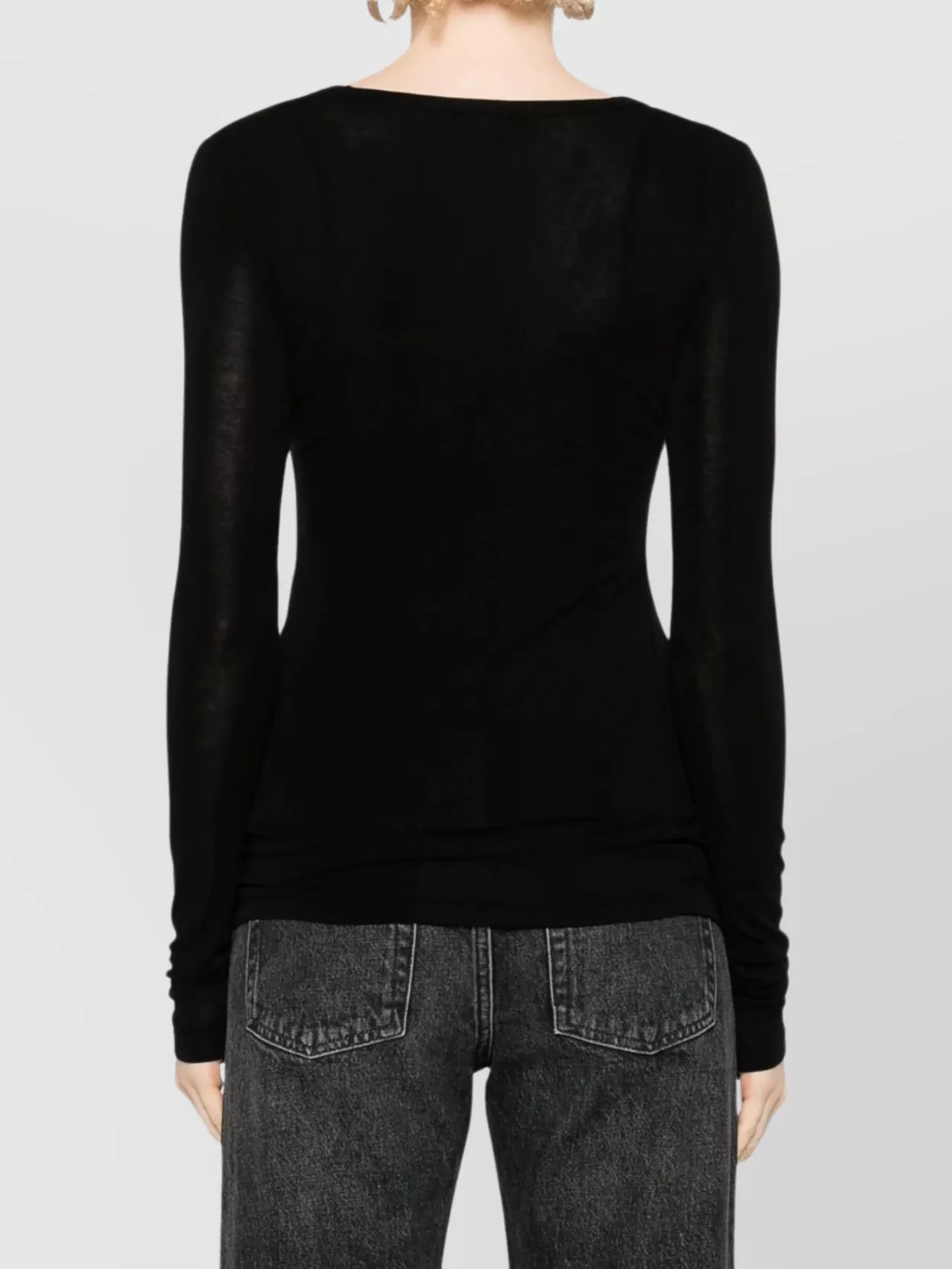 Agolde Scoop Neck Top In Fine Knit Blend