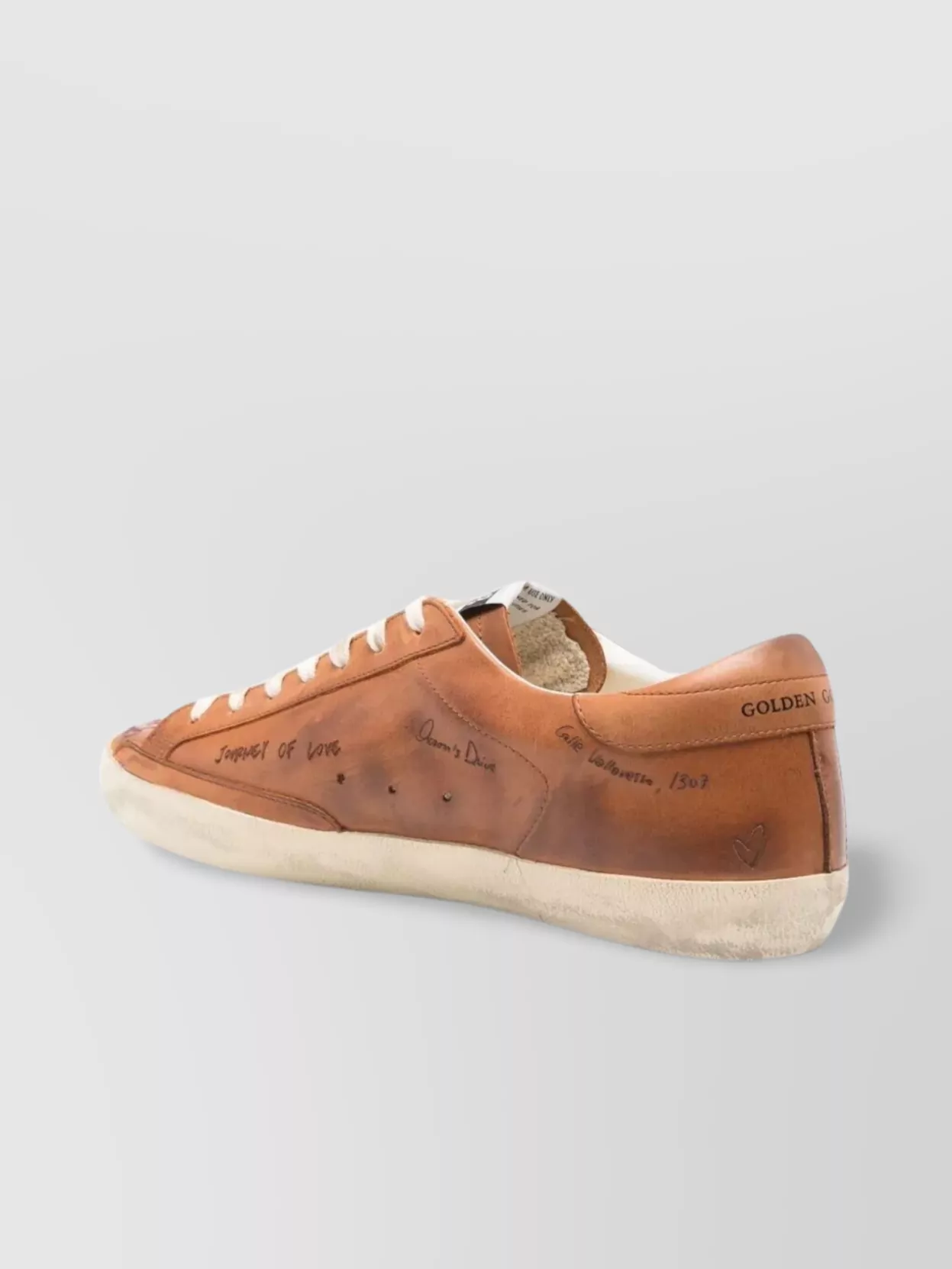 Golden Goose Star Journey Print Leather Sneakers