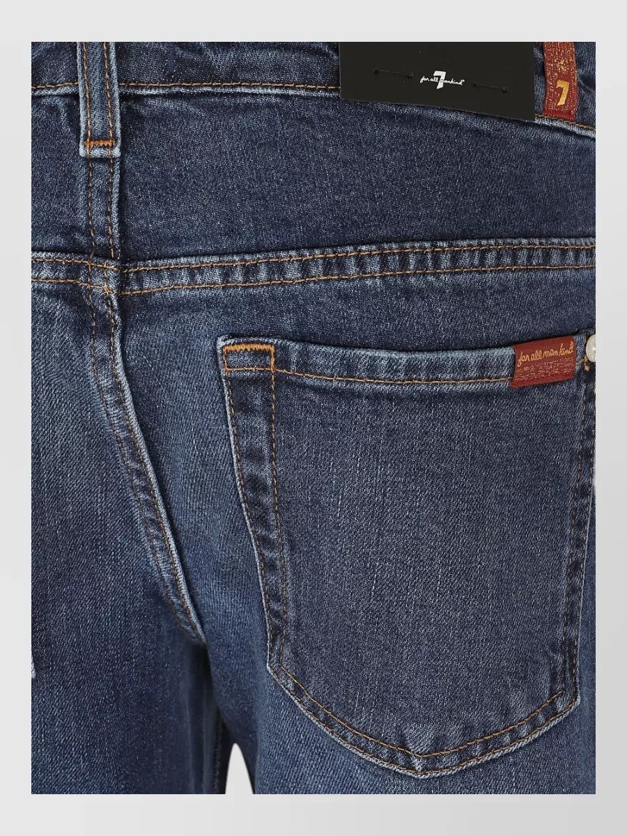 7 For All Mankind Low-Rise Flared Denim Jeans