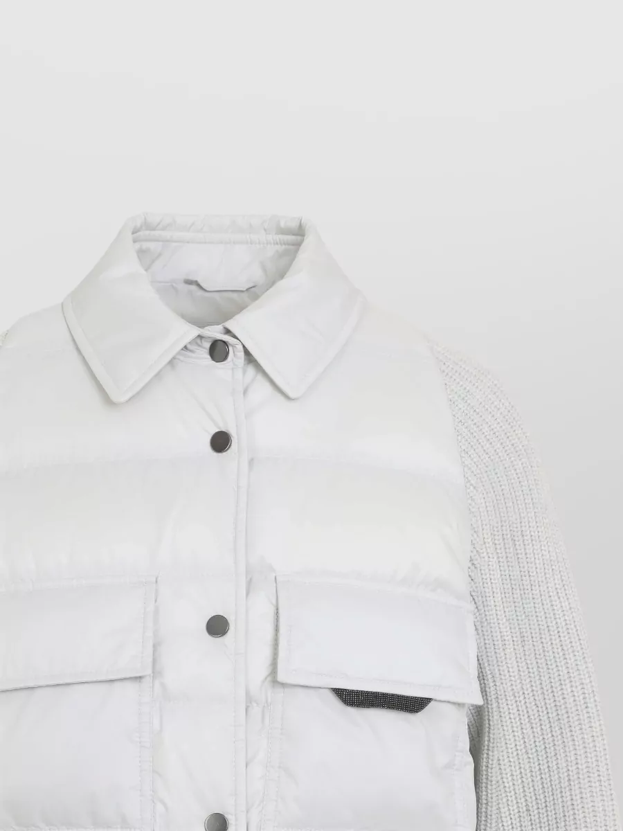 Brunello Cucinelli Down Quilted Hybrid Puffer Jacket