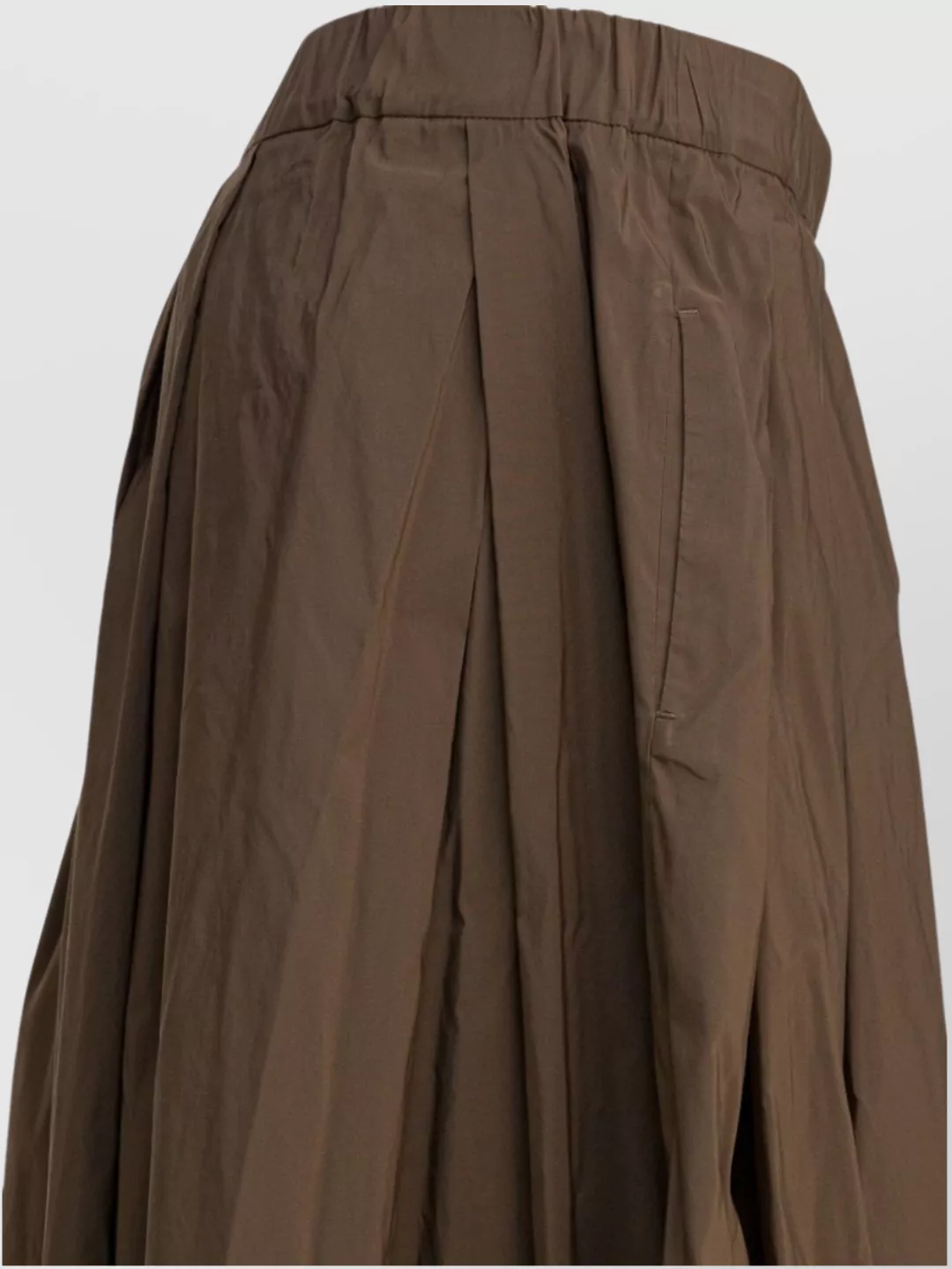 S Max Mara Flared Skirt With Pleats And Pockets