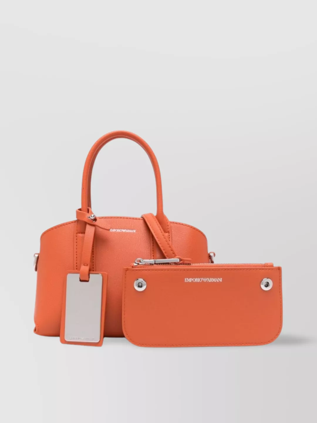 Emporio Armani Small Tote Bag In Recycled Leather
