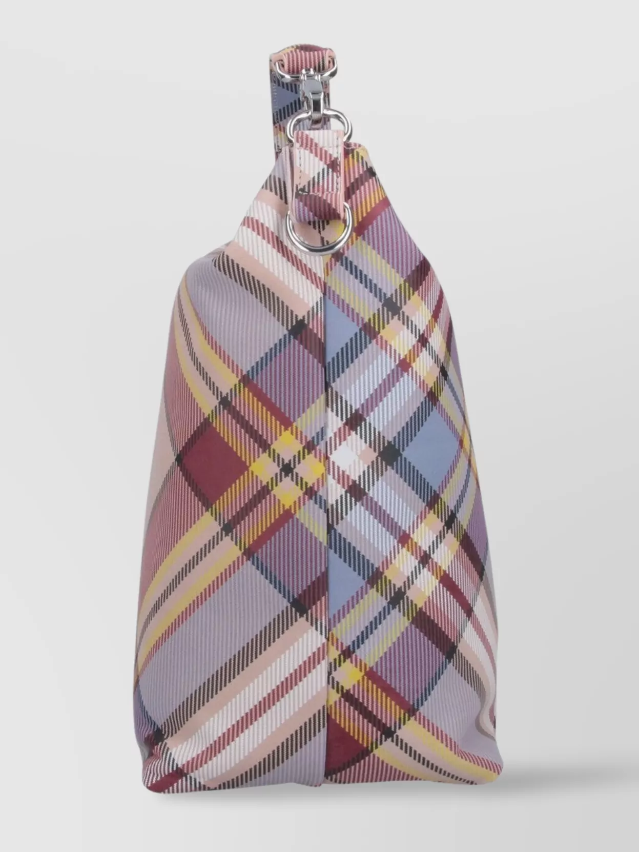 Vivienne Westwood Plaid Top Handle Shoulder Bag With Adjustable Strap