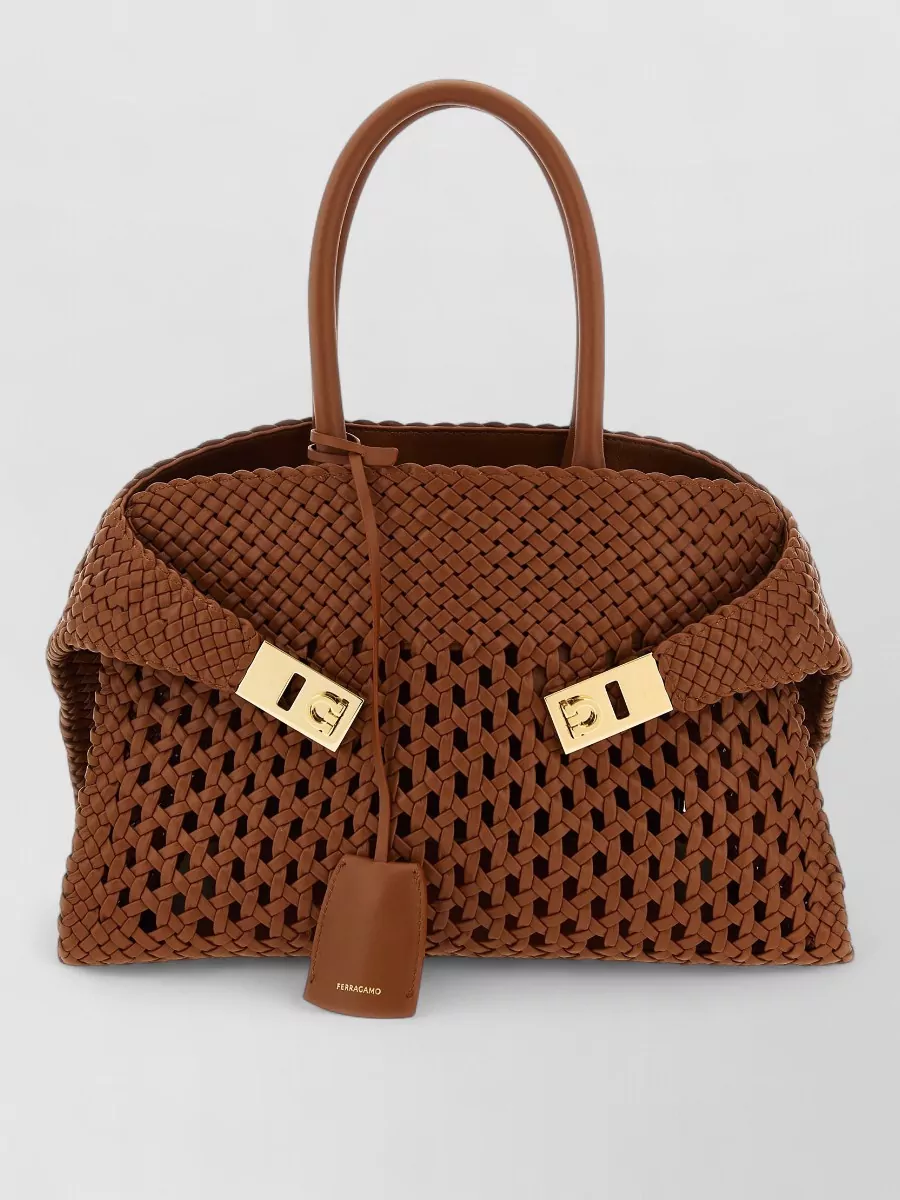 Ferragamo The Hug Bag Small Leather Tote Bag