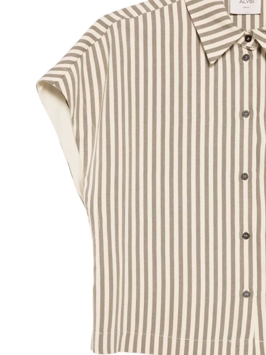 Alysi Striped Short-Sleeve Shirt
