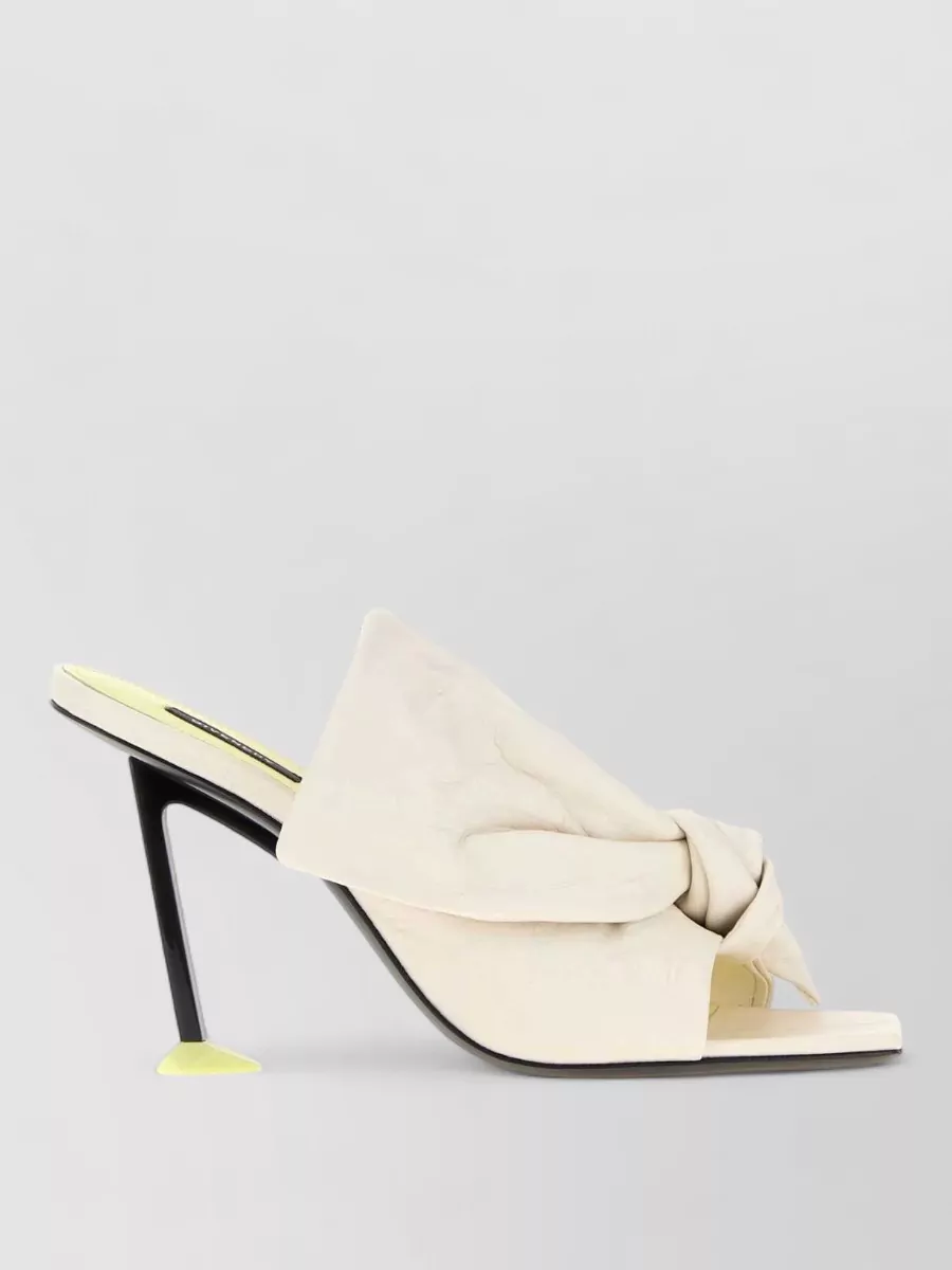 Givenchy leather boudoir heeled mules