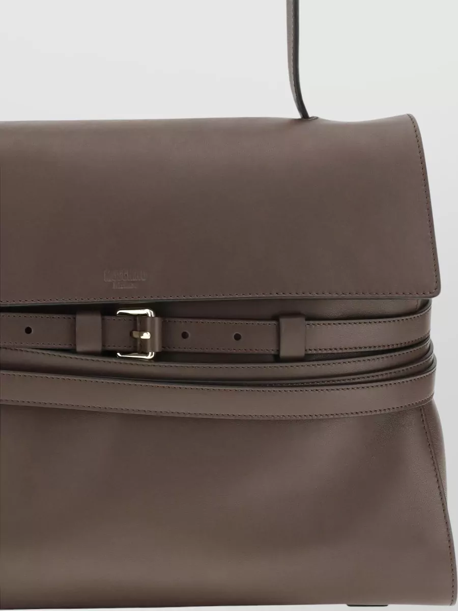 Moschino Calf Leather Shoulder Bag
