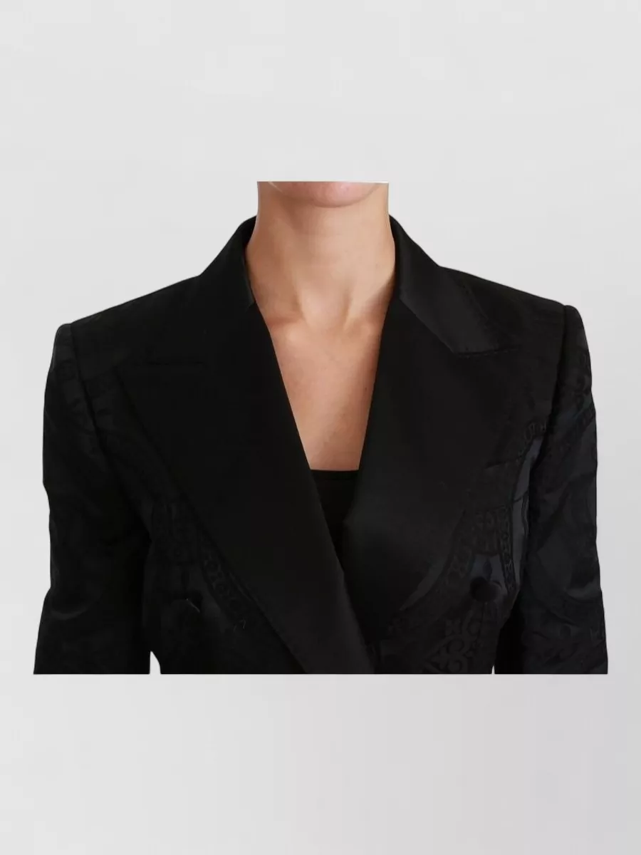 Dolce&Gabbana Silk Wool Single Breasted Blazer